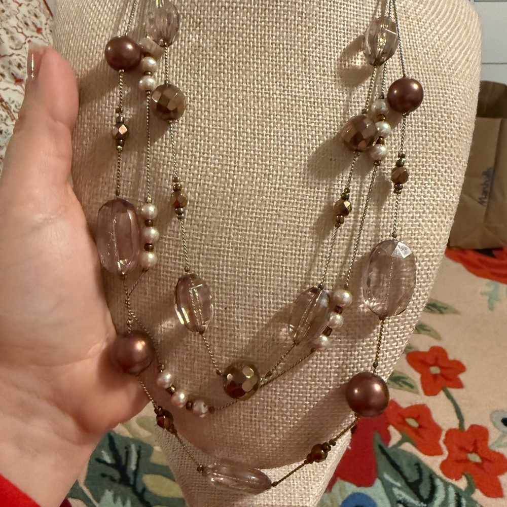 Chic Multi-Layered Beaded Necklace
